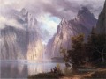Scène dans la Sierra Nevada Albert Bierstadt Montagne